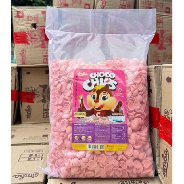 

SIMBA CHOCO CHIPS COKELAT / STRAWBERRY 950GR