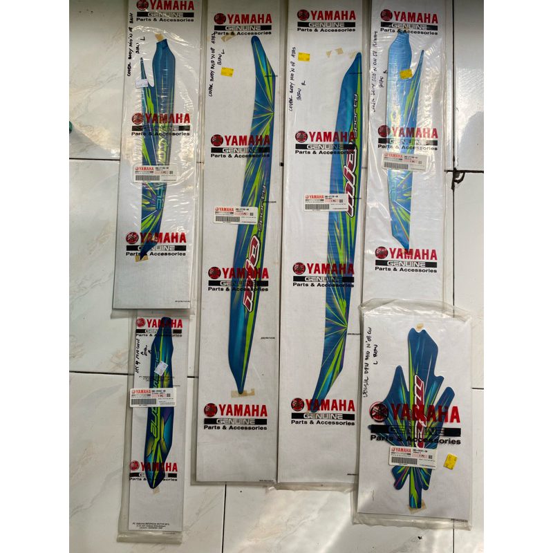 stiker striping mio smile blue shapire