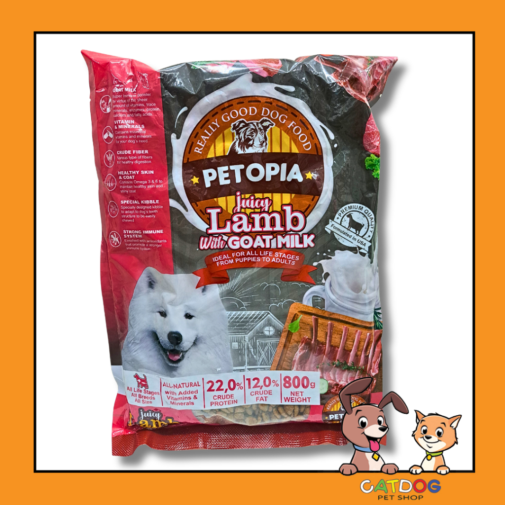 Petopia Dog Lamb with Goat Milk 800gr