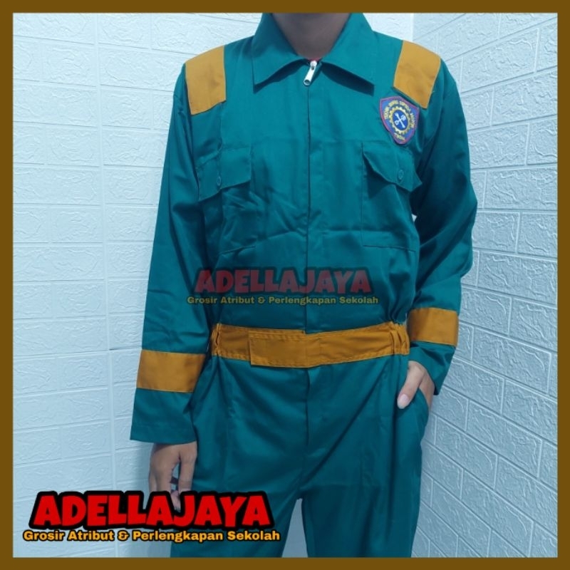 Seragam Wearpack/Werpak/Wearpak Terusan Sekolah SMK STM Desain Custom - Atribut Sekolah