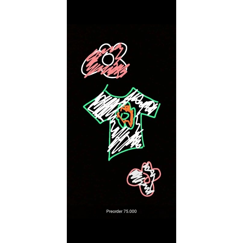 Kaos Pria Motif Bunga