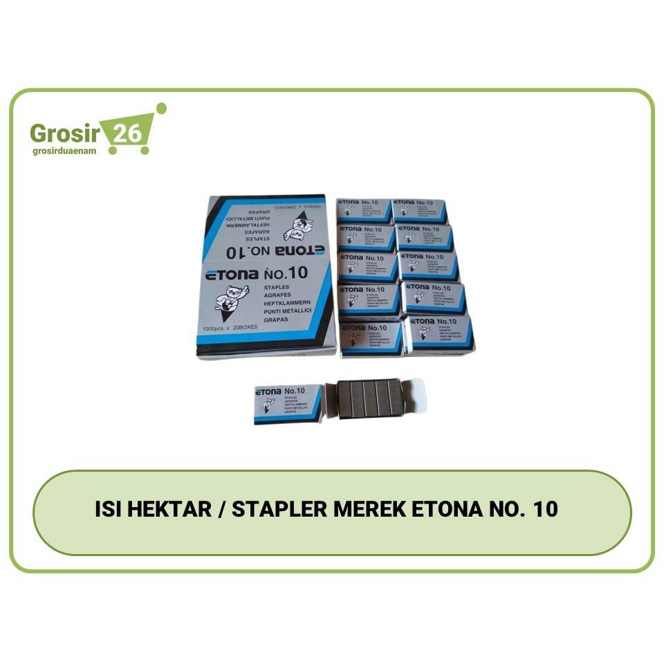 

(5 pcs) isi anak hektar hekter / staples / refill stapler etona no. 10