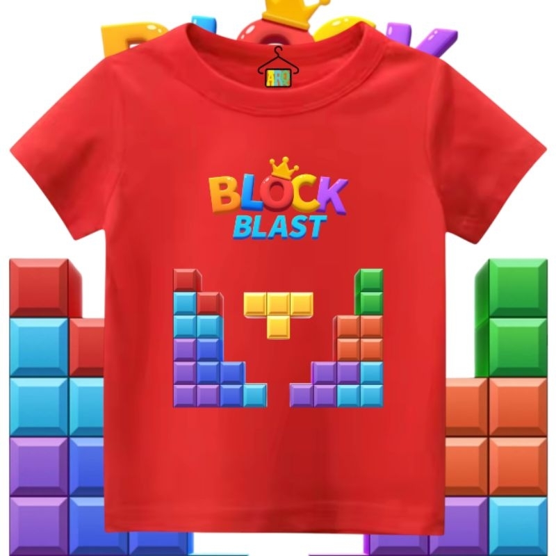 Kaos Anak Block Blast game anak teraru ArQ