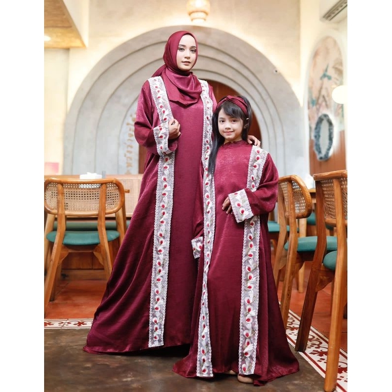 NEW ARRIVAL ✓✓KAFTAN ARINI MOM AND KIDS (SET COUPLE IBU DAN ANAK EDISI LEBARAN)