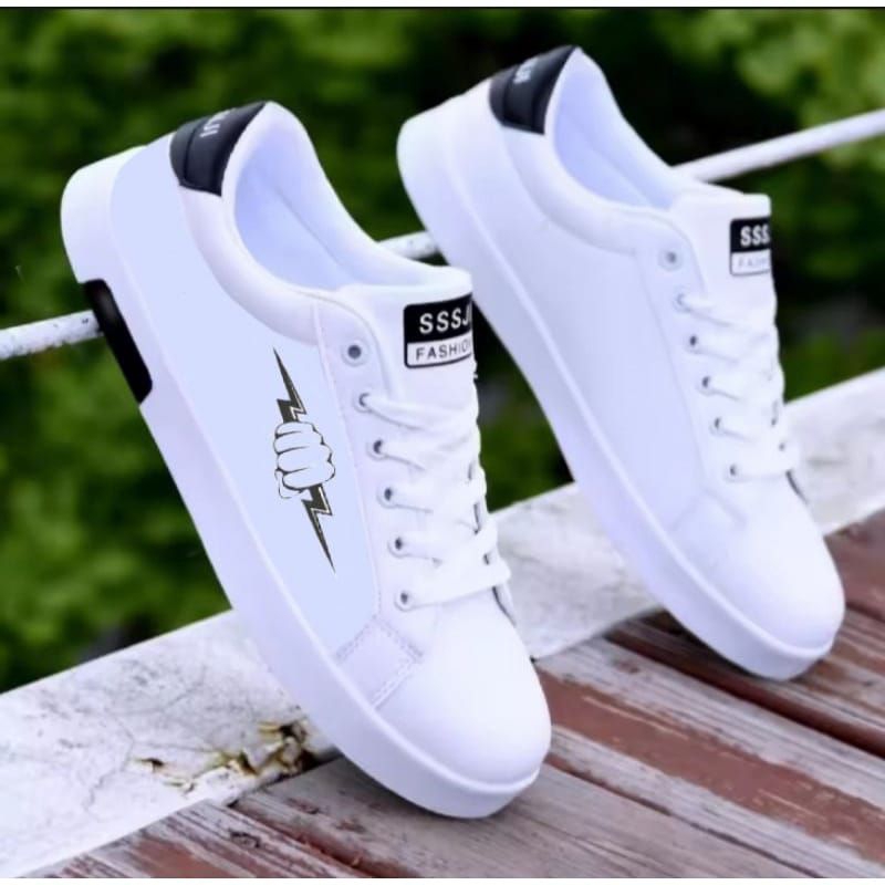 SEPATU SNEAKERS PUTIH PRIA WANITA KEREN TERBARU