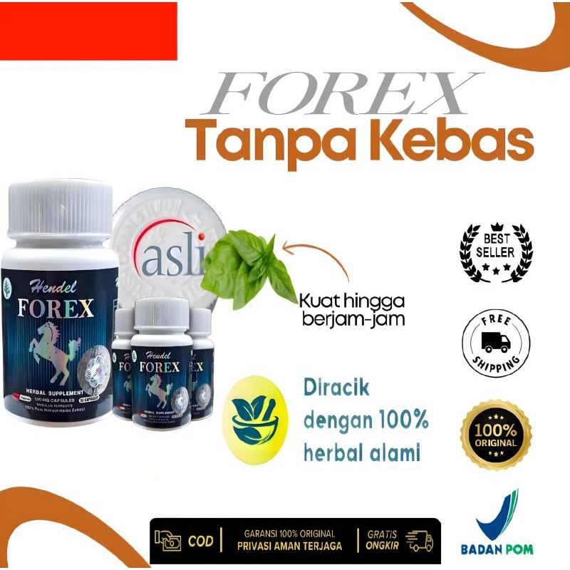 Forex Hendel Premium Asli Original Kapsul Pria Penambah Stamina Atasi EDI Kuat Tahan Lama Kuat Berja