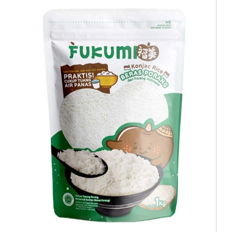 

Fukumi beras porang konjac kemasan 1 kg