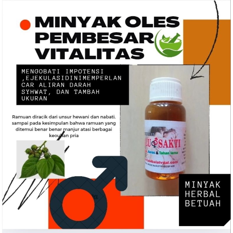 

MinyakOlesPembesar, Isi 20 ml, minyak Pijat Vitaoitas bikin Ukuran JUMBO dan perkasa