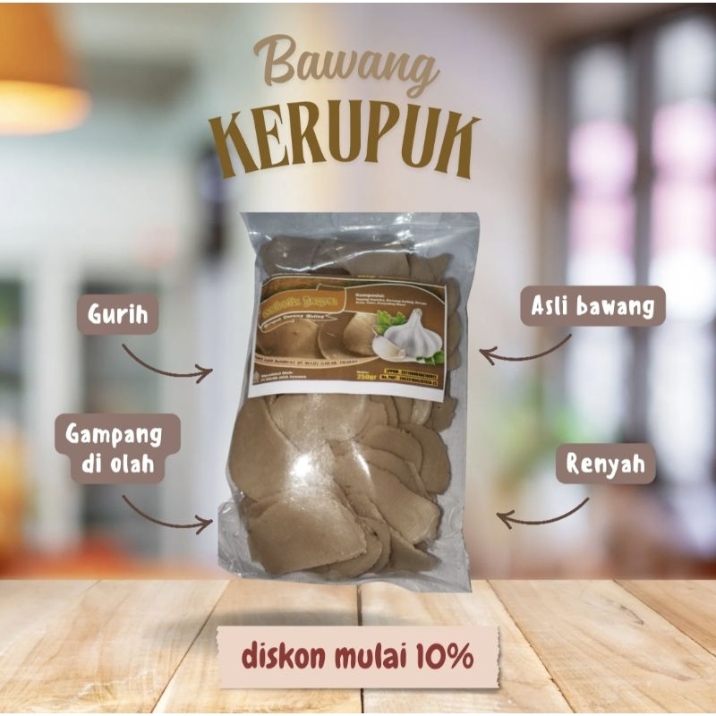 

Krupuk bawang asli gurih 250gr