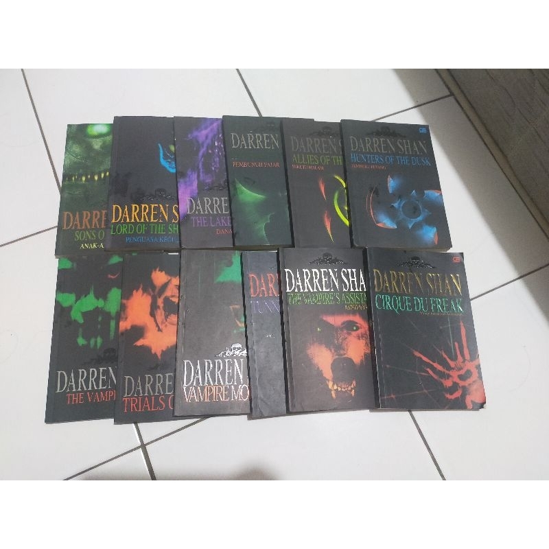 Darren Shan Series Lengkap (buku bekas, kertas buram)