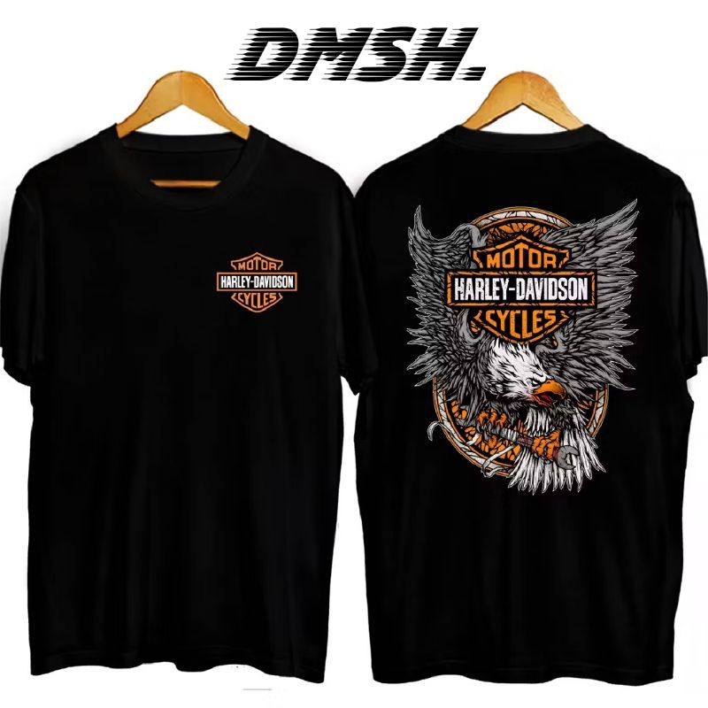 Baju Distro KAOS Motor Harley-Davidson Pria Wanita Kekinian