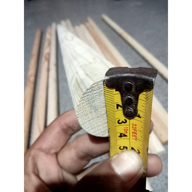 Kayu Dowel/Stick Kayu bulat Panjang 115 cm