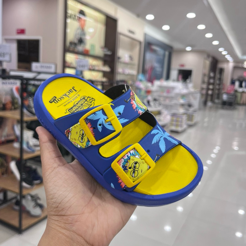 Sandal Slide Anak Anak unisex by Jackson x Spongebob | Sandal Selop Anak-Anak Jackson