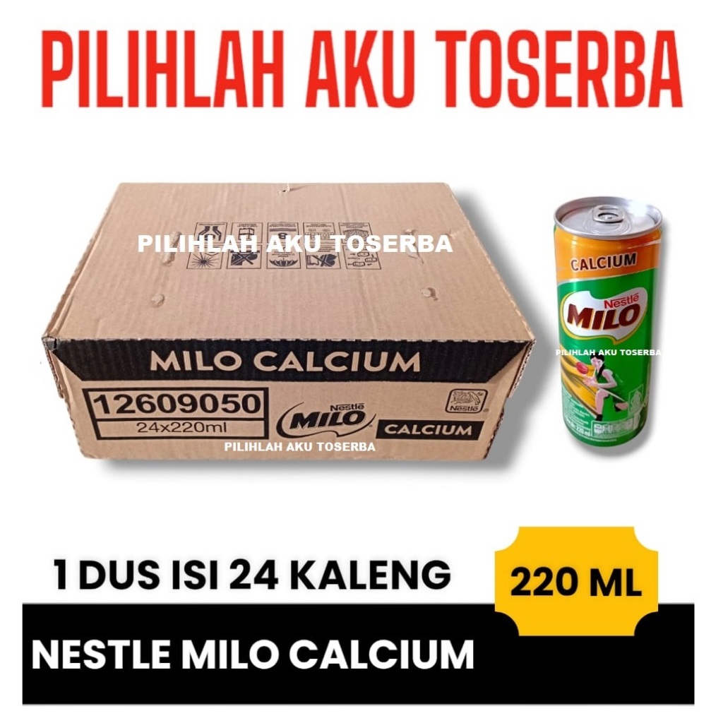 

Susu Milo Kaleng Coklat NUTRI UP CALCIUM - 220 ml (isi 24 can)