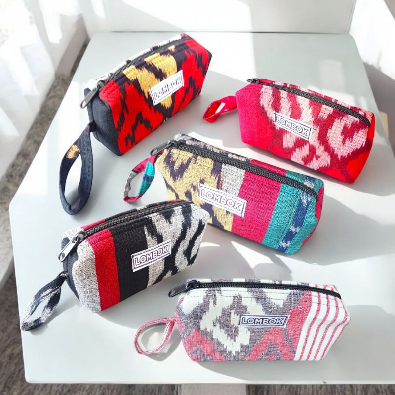 Oleh-Oleh Lombok Pouch/Dompet  Mini Tenun Lombok Etnik