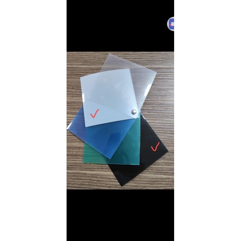 Fiber plastik pagar rumah polos per meter tebal 0.5 mm