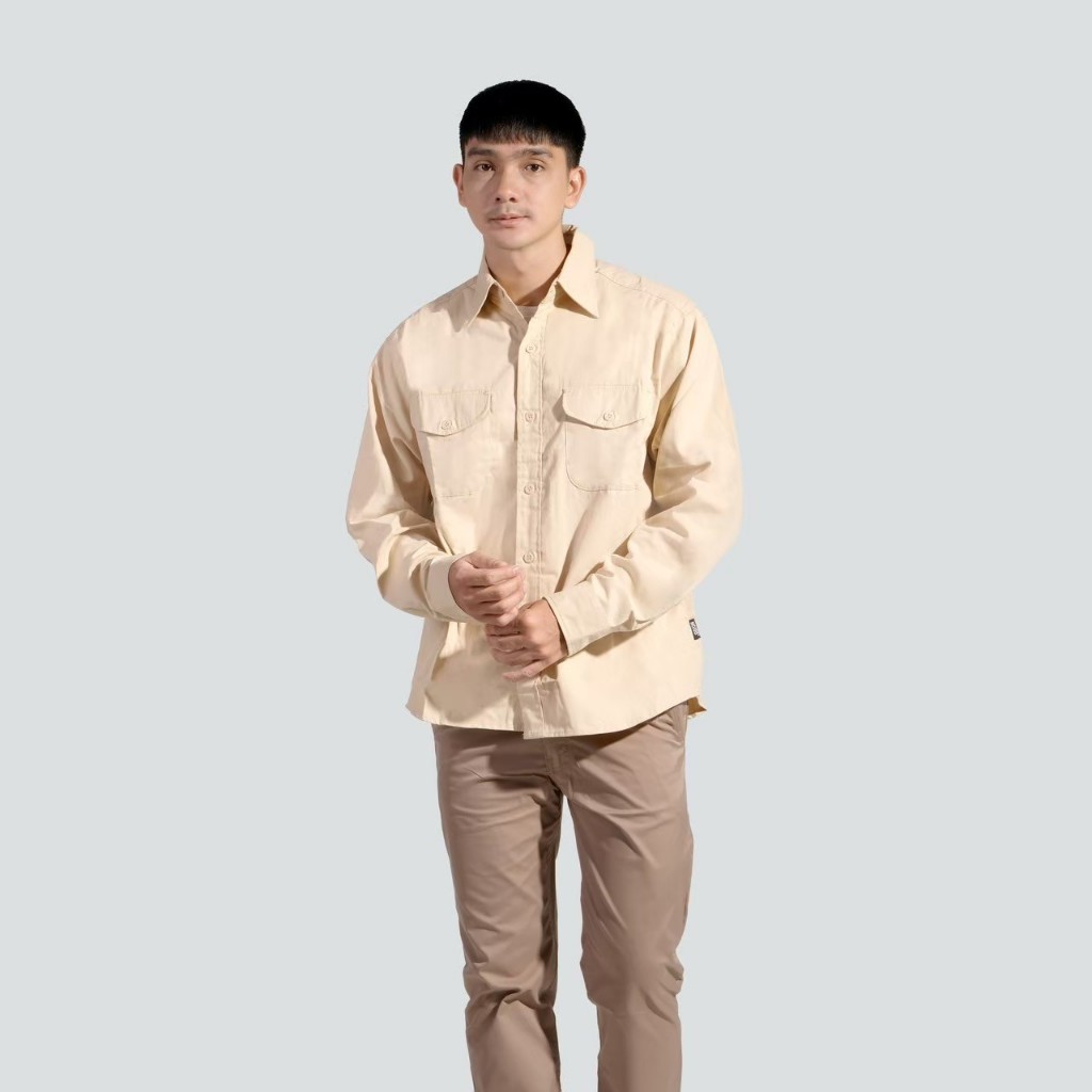Localborn Kemeja Baby Canvas Cream