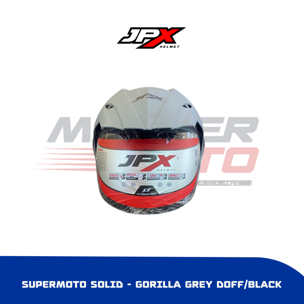 Helm Half Face JPX Supermoto Solid