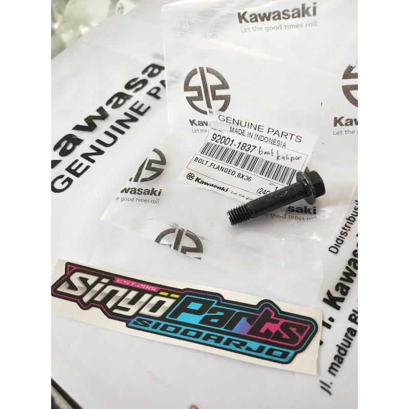 Baut kaliper depan Ninja R RR SS Original kawasaki 92001-1837
