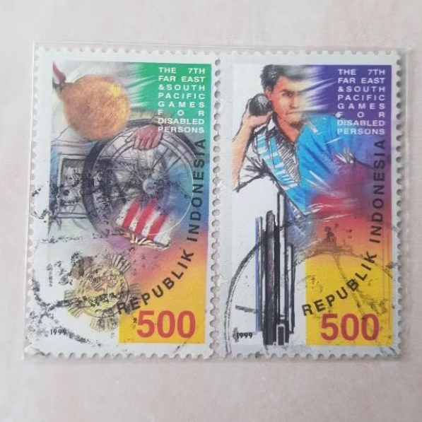 

Perangko Indonesia Dekade Asia Pasifik Penyandang Cacat 1993-2002 Tahun 1999 set lengkap - 2pcs