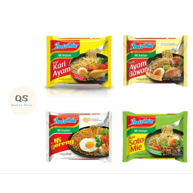 

Indomie Goreng/Ayam Bawang/Kari/Soto - indomie