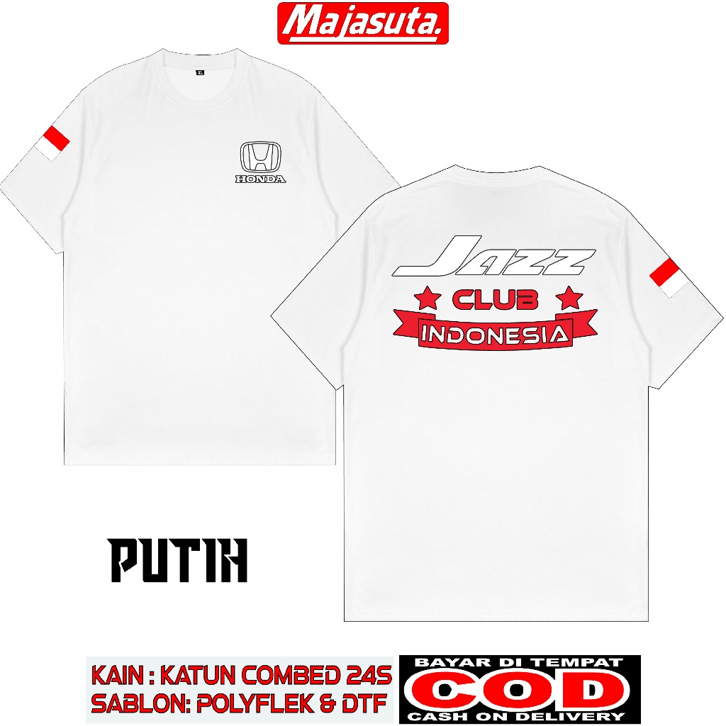 KAOS HONDA JAZZ  CLUB COMBED 24S BISA COD//KAOS CLUB//KAOS COMUNITAS//KAOS DISTRO