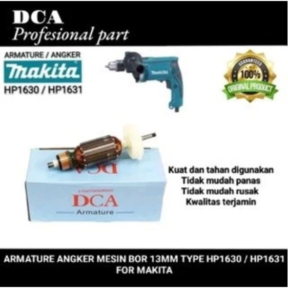 DCA armature angker mesin bor 13mm type HP1630 / HP1631 for makita ( Original part DCA)