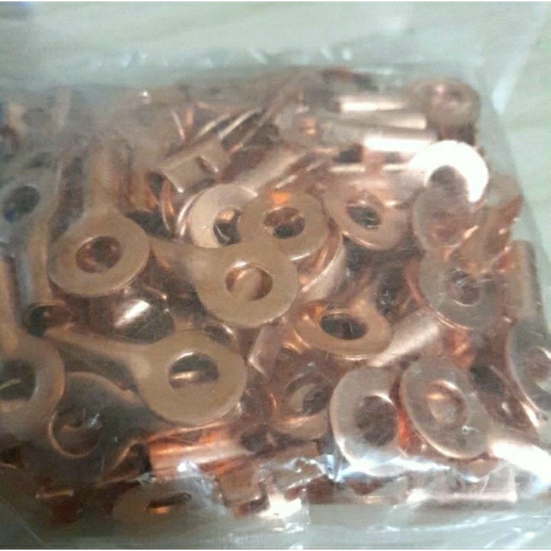 Skun bulat tembaga M6 / Skun aki bulat / Skun tembaga