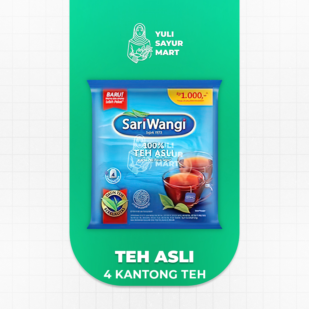 

Sariwangi Teh Celup Asli 4 Kantong Teh - Yuli Sayur Mart