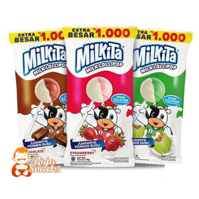 

Milkita Lollipop Renceng | High Calcium Berisi 10pcs/Renceng