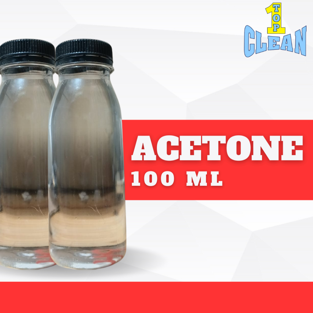 TOPCLEAN ACETONE 100 ML penhapus cat kuku pelarut cat dan tinta