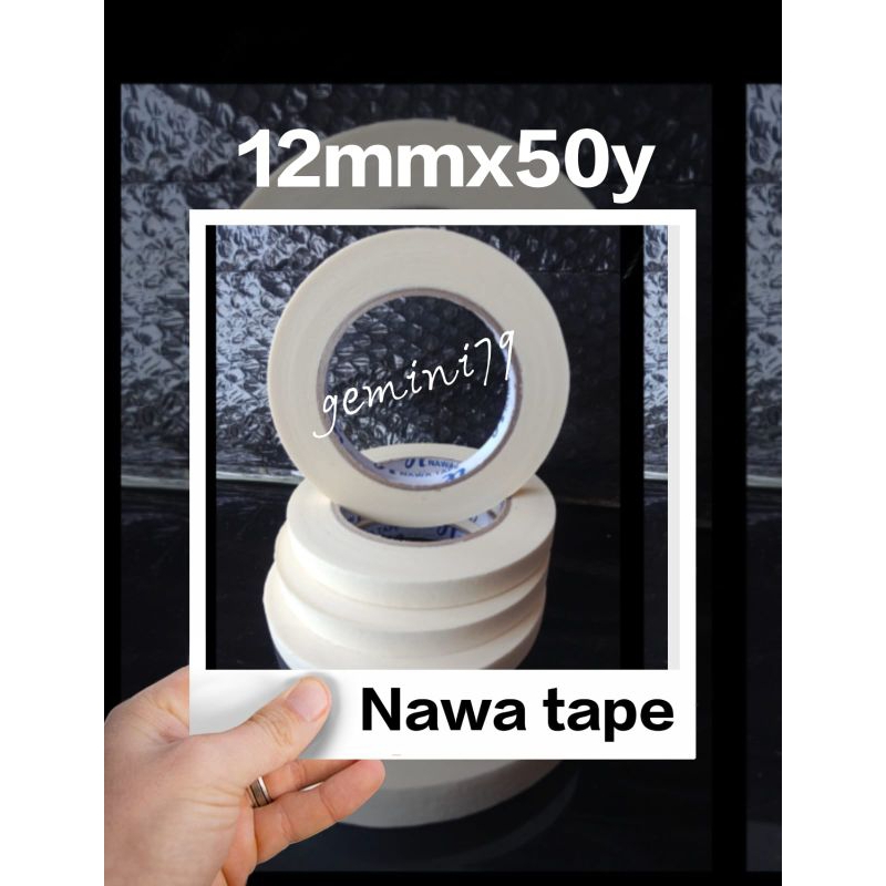 

solasi kertas masking tape 12mmx50y nawa tape