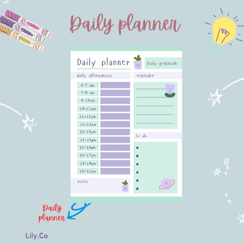 

Daily Planner | Jurnal Harian | Binder | Loose Leaf | A5 | Art Paper