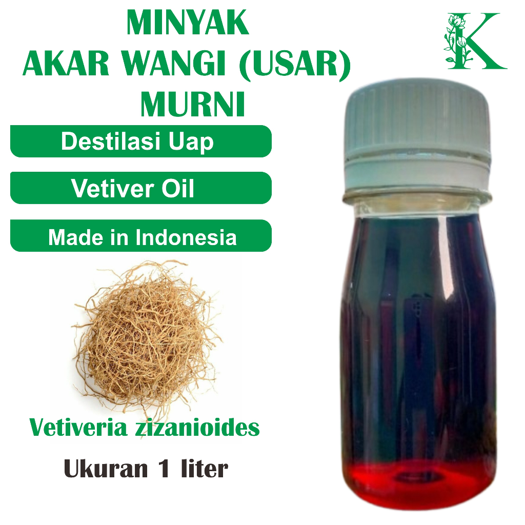 1LITER  minyak akar wangi Usar madu murni asli tanpa campuran vetiver oil minyak atsiri 250ml 500ml 