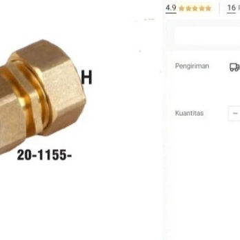 

Sock Union Lurus 1216 x 1216 Sambungan Lurus Selang Air Panas Pipa