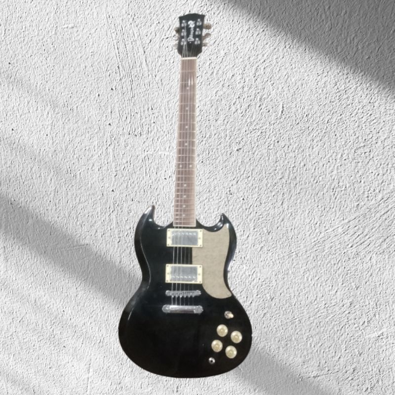 Guitar Elektric Listrik Difergio Black Model Gibson SG