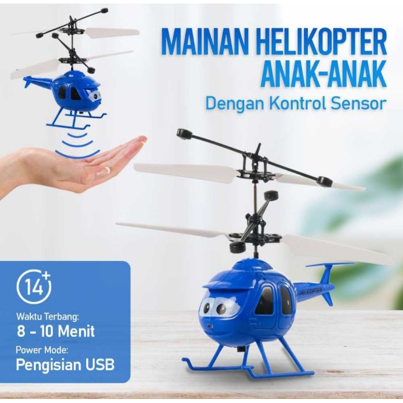 Mainan Anak Rc Pesawat Heli Helikopter Helicopter Sensor Tangan Rc Mini Remote Remot Control Kontrol