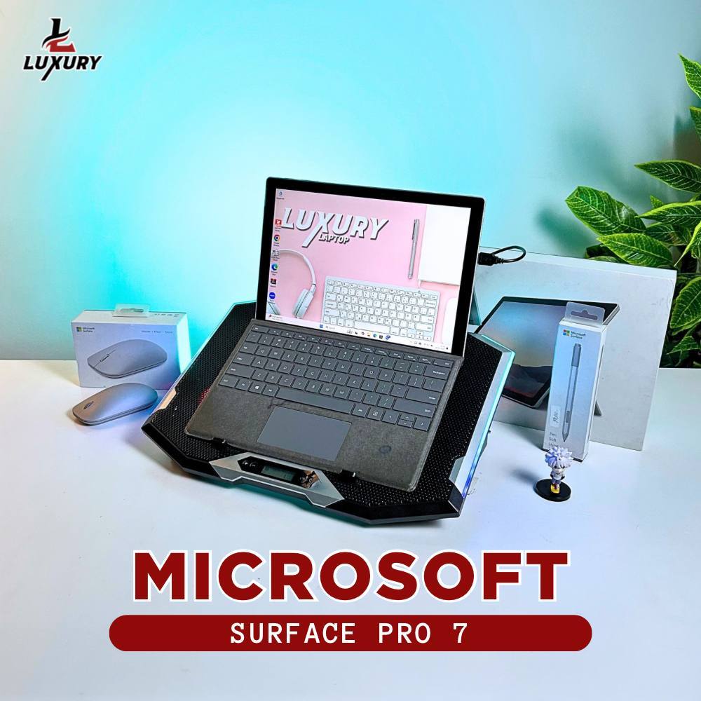 LAPTOP OR TABLET MICROSOFT SURFACE PRO 7 CORE I5 SSD RAM DDR4 3733MHZ LAYAR 2K BACKLIGHT SECOND
