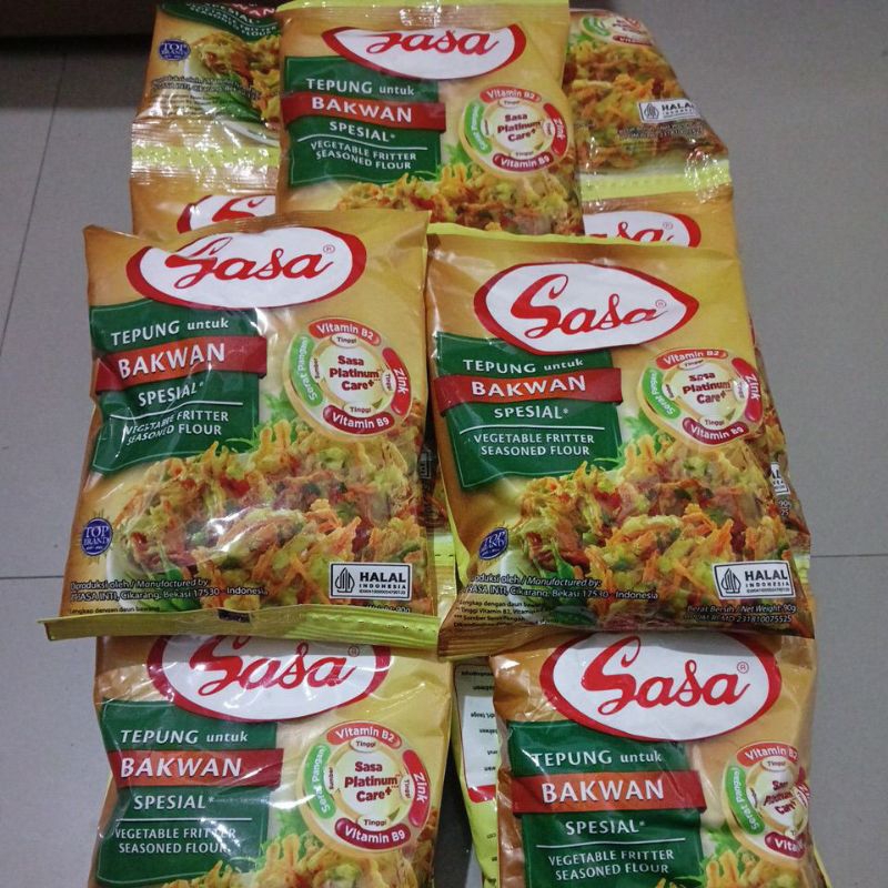 

Sasa Tepung Untuk BAKWAN Spesial Sachet 90g Vegetable Fritter Seasoned Flour