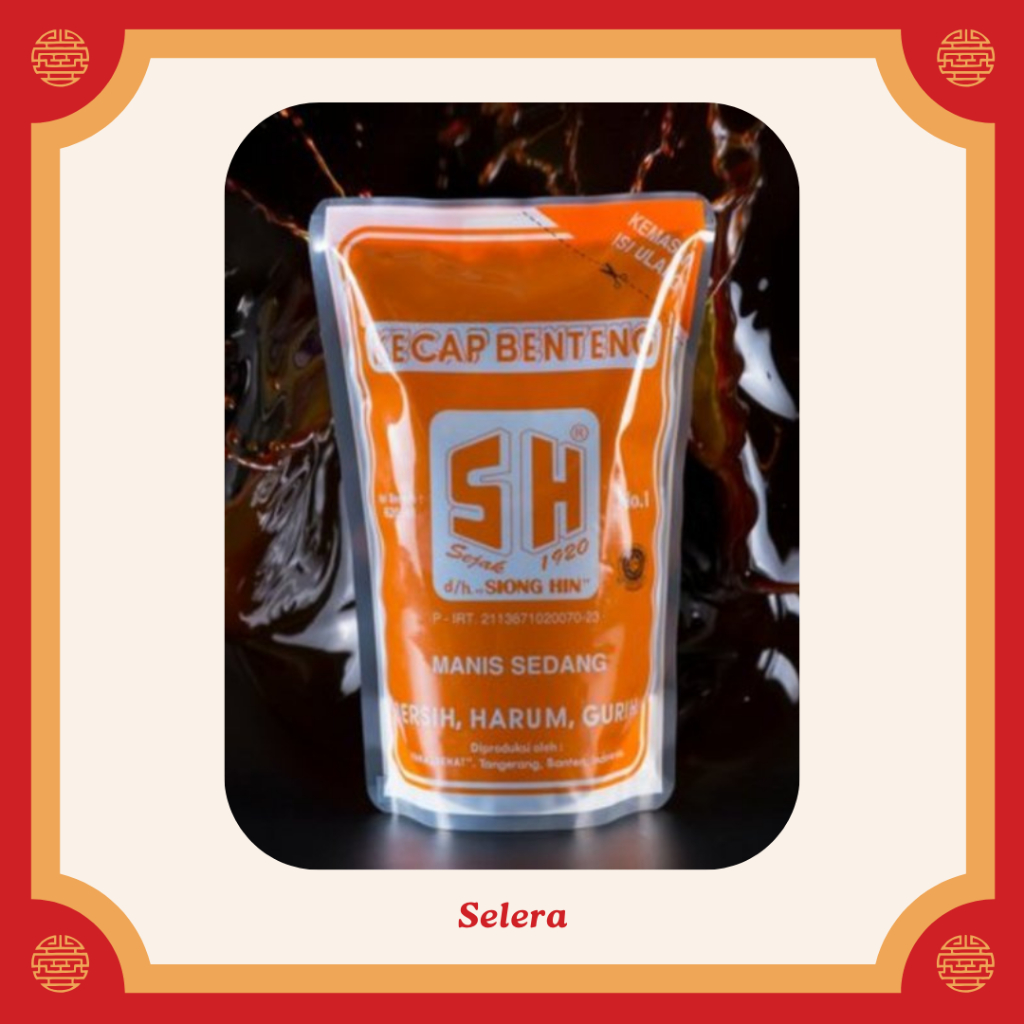 

Kecap SH Benteng asli Tangerang sejak 1920 Halal 620 ml Refill