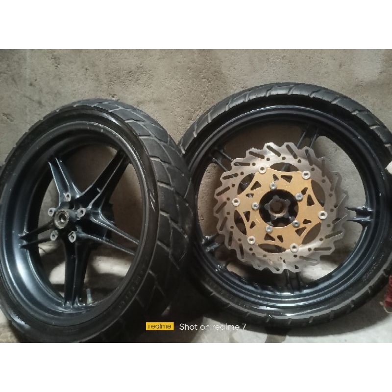 velg vixion new fullset ban original mulus