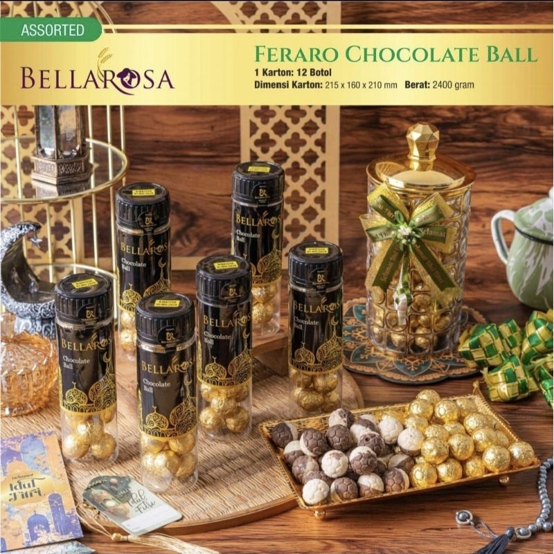 

BELLAROSA FERARO CHOCOLATE BALL (ecer 1botol) PEREMEN COKLAT