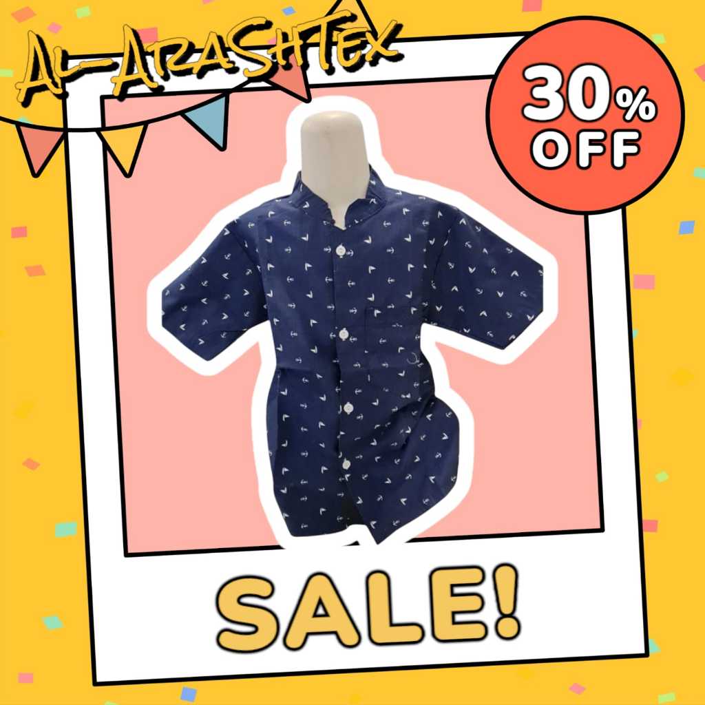 kemeja anak laki-laki adem