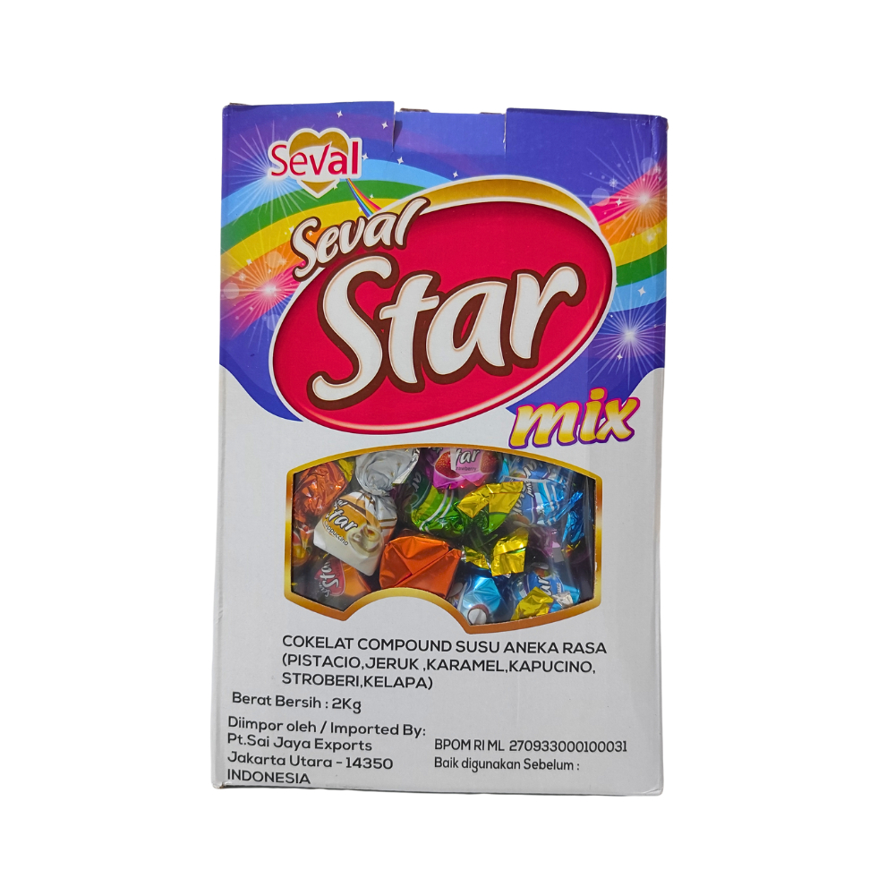 

Coklat Arab Turki - Coklat Compound Turkey Star Mix 1kg