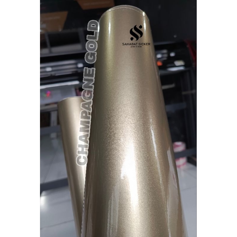 Skotlet Motor Champagne Gold Candy Sticker Metallic Glossy Champagne Sticker Derek Glossy Metallic C