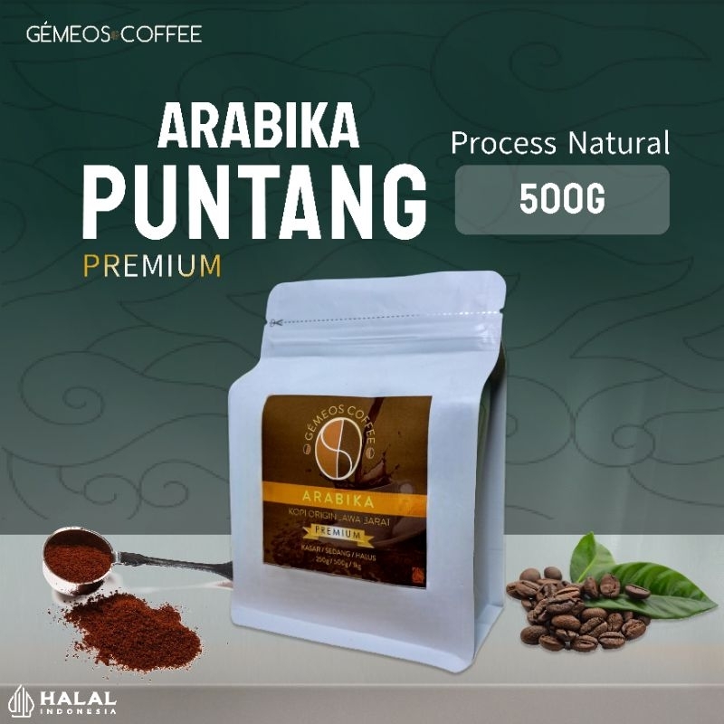 

PREMIUM Kopi Puntang Jawa Barat Arabika - Bubuk Murni 100% - 500g