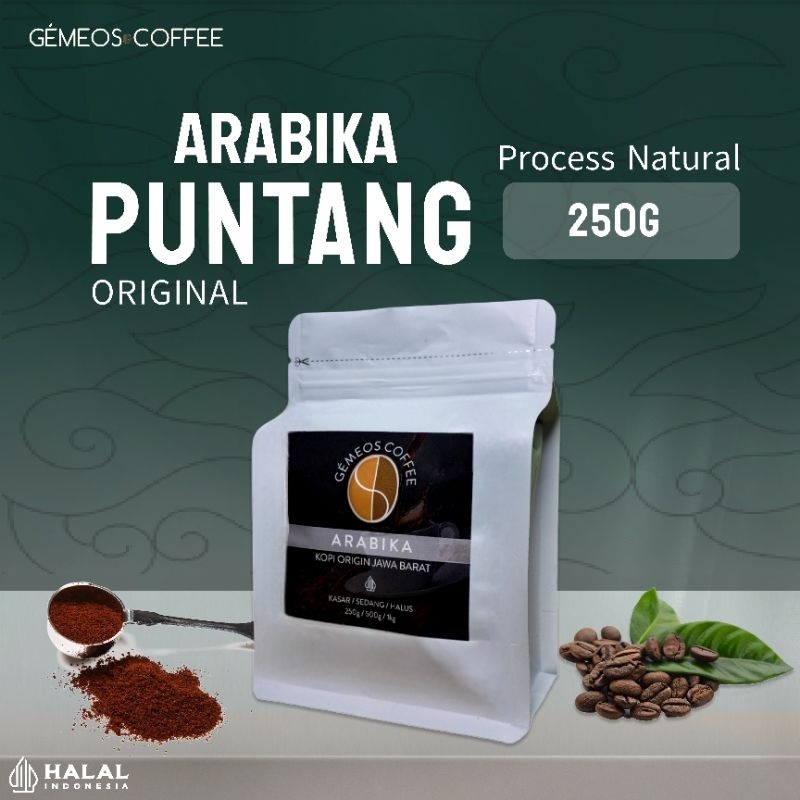 

Kopi Jawa Barat Arabika Puntang - Bubuk Murni 100% -250g