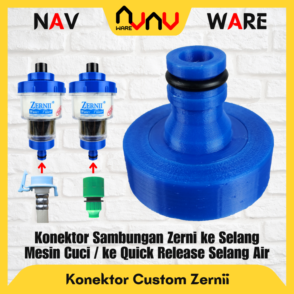 Aksesoris Sambungan Custom Zernii Filter Air Input Masuk / Output Keluar - Untuk Selang Mesin Cuci /