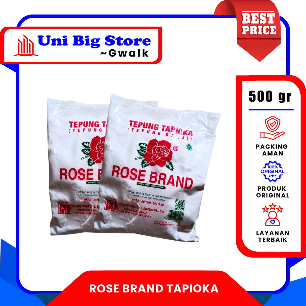 

ROSE BRAND TEPUNG TAPIOKA KANJI - 500 gr