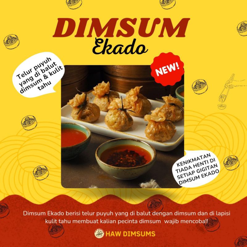 

DIMSUM EKADO 25pcs || DIMSUM FROZEN || DIMSUM HALAL || HAW DIMSUMS